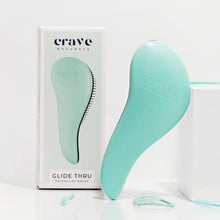 Load image into Gallery viewer, Crave Naturals Glide Thru Detangling Brush for Adults & Kids Hair. Detangler Hairbrush for Natural, Curly, Straight, Wet or Dry Hair. Hair Brushes for Women. Styling Brush (Turquoise)