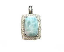 Load image into Gallery viewer, Larimar Pendant Gemstones with 925 Sterling Silver Classic Jewelry Women