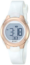 Load image into Gallery viewer, Amazon Essentials Women's Digital Chronograph Rose Gold-Tone and White Resin Strap Watch