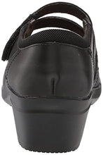 Load image into Gallery viewer, Clarks Women's Angie Bell Mary Jane Flat, Black Leather, 7