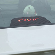 Load image into Gallery viewer, JEYODA for Civic High Brake Light Sticker Acrylic Projection Board Decal Top Tail Light Stickers Car High Mounted Decorative Emblems for Honda Civic 10th (vinly Sticker for Civic 10th)