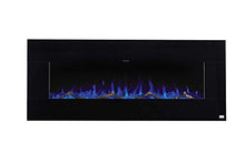 Load image into Gallery viewer, BurnBrite Electric 50 Inch Fireplace Recessed and Wall Mount Crystals and Driftwood