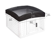 Load image into Gallery viewer, Amazon Basics Plastic Pet Pen Mesh Top Cover, 24-Inch