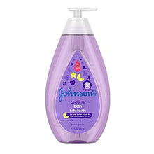 Load image into Gallery viewer, Johnson's Bedtime Baby Bath with Soothing NaturalCalm Aromas, Hypoallergenic & Tear-Free Liquid Baby Bath Formula, No Parabens, Sulfates, Dyes, or Phthalates, 27.1 fl. oz