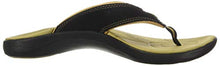 Load image into Gallery viewer, Neat Feat Men's Zori Sport Orthotic Slip-on Sandals Flip Flop, Black/Tan, 7 D US
