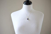 Load image into Gallery viewer, Ruby Zoisite Teardrop Gemstone Gold Filled Necklace - 18" Length