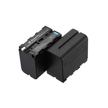Load image into Gallery viewer, Powerextra 4 Pack Replacement Sony NP-F970 Battery & 4-Channel Battery LCD Charger Compatible with Sony DCR-VX2100, DSR-PD150, DSR-PD170, FDR-AX1, HDR-AX2000, HDR-FX1, HDR-FX7, HDR-FX1000, HVL-LBPB