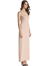 Load image into Gallery viewer, VETIOR Women Slip Dress Womens Nightgown Adjustable Spaghetti Straps Medium Nude