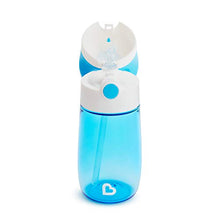 Load image into Gallery viewer, Munchkin Flip and Go Tritan Straw Cup, 12 Ounce, Blue
