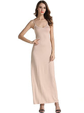 Load image into Gallery viewer, VETIOR Women Slip Dress Womens Nightgown Adjustable Spaghetti Straps Medium Nude