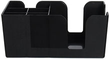 Load image into Gallery viewer, American Metalcraft BAR6 Plastic Bar Organizer with 6 Compartments, 9.5" L x 5.75" W, Black