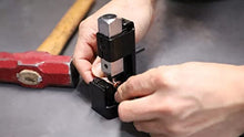 Load image into Gallery viewer, Mofeez Hammer Lug Crimper Tool and Bus Bar Set - 3x1/4” Post, 10x#8 Screw Terminal Power Distribution Block with Ring Terminals