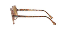 Load image into Gallery viewer, Ray-Ban Women's RB1973 Square II Sunglasses, Transparent Light Brown/Gradient Brown, 53 mm