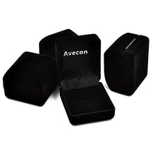 Load image into Gallery viewer, AVECON Women's 925 Sterling Silver Round Cut White CZ Solitaire Engagement Rings Band Size 6