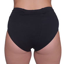 Load image into Gallery viewer, Vulvar Varicosity and Prolapse Support Brief with Groin Compression Bands - Black - Medium