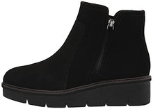 Load image into Gallery viewer, Clarks Women's Airabell Zip Ankle Boot, Black Suede, 12 Medium