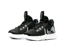 Load image into Gallery viewer, Nike Kids Lebron Witness 5 Basketball Ct4629 Shoes, Black/Metallic Silver/White, 6.5 Big Kid