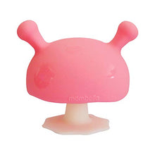 Load image into Gallery viewer, Mombella Mimi The Mushroom Soothing teether for Breast Feeding Baby who Does not take Pacifiers/Premature Baby who has weak jaw movement/0-6month with Sucking Needs, Pink