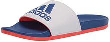 Load image into Gallery viewer, adidas Men's Adilette Comfort Slides Sandal, White/Team Royal Blue/Solar Red, 6