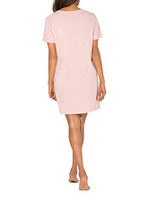 Load image into Gallery viewer, Smart & Sexy Women's V-Neck Oversized Sleep Shirt, Blushing Rose (Love), M