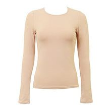 Load image into Gallery viewer, KIKI RIKI Wide Neck Long Sleeve Cotton Shell Style 14653 Ivory M