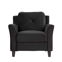 Load image into Gallery viewer, 3 Piece Chair Loveseat Sofa Set, Harper & Bright Designs Living Room 3 Piece Sofa Couch Set, 3 Seats Loveseat Single Chair Sectional Sofa Set Ship from USA Warehouse, Arrive in 3 Days (Black)