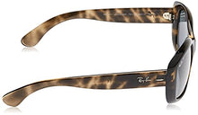 Load image into Gallery viewer, Ray-Ban Women's RB4101 Jackie Ohh Butterfly Sunglasses, Grey Havana/Polarized Grey, 58 mm