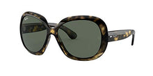 Load image into Gallery viewer, Ray-Ban Women's RB4098 Jackie Ohh II Butterfly Sunglasses, Light Havana/Dark Green, 60 mm