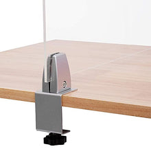 Load image into Gallery viewer, Zetek 2pcs Sneeze Guard C-Clamp Support - Dual Direction Adjustable 1/8" - 1/4" Materials, up to 2" Countertop