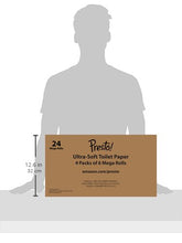 Load image into Gallery viewer, Amazon Brand - Presto! 308-Sheet Mega Roll Toilet Paper, Ultra-Soft, 24 Count