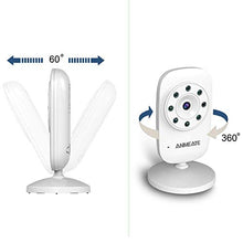 Load image into Gallery viewer, Video Baby Monitor with Digital Camera, ANMEATE Digital 2.4Ghz Wireless Video Monitor with Temperature Monitor, 960ft Transmission Range, 2-Way Talk, Night Vision, High Capacity Battery (White)