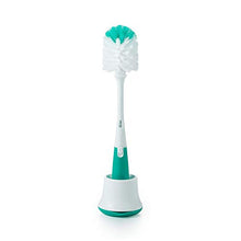 Load image into Gallery viewer, OXO Tot Bottle Brush with Nipple Cleaner and Stand (Teal (2-Pack))