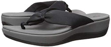 Load image into Gallery viewer, Clarks Women's Arla Glison Flip-Flop, black fabric, 8 Medium US