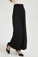 Load image into Gallery viewer, Tronjori Women High Waist Casual Wide Leg Long Palazzo Pants Trousers(XL, Black)