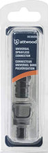 Load image into Gallery viewer, Attwood 8838US6 Universal Male and Female Sprayless Connector with Thread Sealant