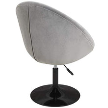 Load image into Gallery viewer, Duhome Velvet Accent Chairs, Lounge Chair Adjustable Modern Round Tufted Back Swivel Make-up Vanity Chair Light Grey