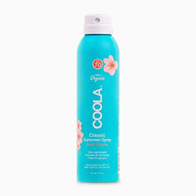 Load image into Gallery viewer, COOLA Organic Classic Sunscreen Body Spray, Broad Spectrum SPF 70, Reef-Safe, Peach Blossom, 6 Fl Oz