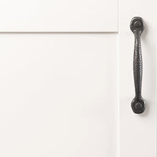 Load image into Gallery viewer, Hickory Hardware P3000-BI-10B Refined Rustic Collection Pull, 3-3/4 Inch (96mm) Center, Black Iron, 10 Each