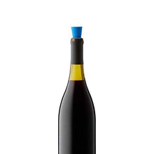 Load image into Gallery viewer, Rabbit Rabbit Wine and Beverage Bottle Stoppers with Grip Top (Blue, Set of 2)