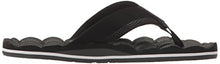 Load image into Gallery viewer, Volcom Boys' Recliner Youth FLIP Flop Sandal, Black/White, 5 M US Big Kid