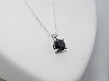 Load image into Gallery viewer, Dazzlingrock Collection 2.00 Carat (ctw) 18K Round Cut Black Diamond Ladies Solitaire Pendant 2 CT, White Gold