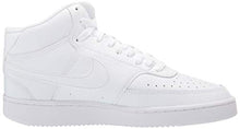 Load image into Gallery viewer, Nike Women's Court Vision Mid Sneaker, White/White-White, 9.5 Regular US