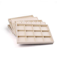 Load image into Gallery viewer, Oirlv Stackable 12 Girds Jewelry Trays Jewelry Storage Tray Showcase Display Organizer(13.8" X 1.4"X 9.4")