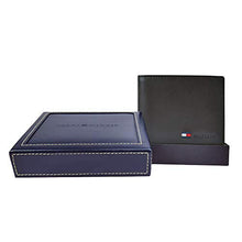 Load image into Gallery viewer, Tommy Hilfiger Men's Leather Wallet - Thin Sleek Casual Bifold with 6 Credit Card Pockets and Removable ID Window, British Tan