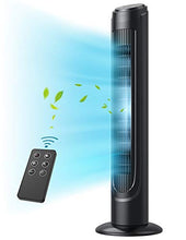 Load image into Gallery viewer, Tower Fan, Dreo 90° Oscillating Fans with Remote, Quiet Cooling,12 Modes, 12H Timer, Space-Saving, LED Display with Touch Control, 40” Portable Floor Bladeless Fan for Bedroom Living Rooms Office