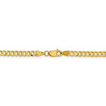 Load image into Gallery viewer, 14k Yellow Gold 3.7mm Solid Flat Cuban Bracelet Chain 8 Inch Curb Miami Fine Jewelry For Women Gifts For Her