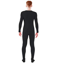 Load image into Gallery viewer, Ensnovo Adult Spandex One Piece Unitard Full Bodysuit Costume Black, XL