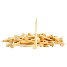 Load image into Gallery viewer, Yaegoo 1,000 Premium Bamboo Golf Tees 2-3/4 inch Length - Eco-Friendly - 7X Stronger Than Wood Tees