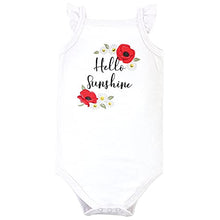 Load image into Gallery viewer, Hudson Baby Unisex Baby Cotton Sleeveless Bodysuits, Poppy Daisy, 3-6 Months