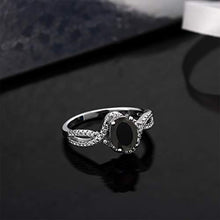 Load image into Gallery viewer, Gem Stone King 925 Sterling Silver Black Onyx Women's Ring 1.67 Cttw (Gemstone Birthstone) (Size 7)